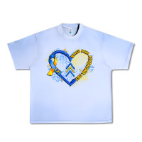 Grape Ice world down syndrome day heart Urban Heavy Tee - Artiststas