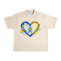 Sandshell world down syndrome day heart Urban Heavy Tee - Artiststas