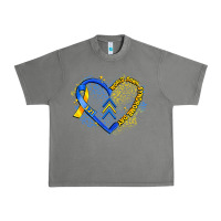 Tornado world down syndrome day heart Urban Heavy Tee - Artiststas