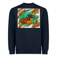 Navy happy fall Heavyweight Sweatshirt - TumblerDesignByShophia
