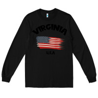 Black VIRGINIA U.S.A Long Sleeve Tee - Bettercallsaul