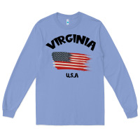 Colony Blue VIRGINIA U.S.A Long Sleeve Tee - Bettercallsaul