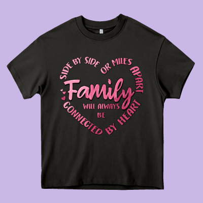 Family Heavy Core Tee Designed By Maliassmallbusiness