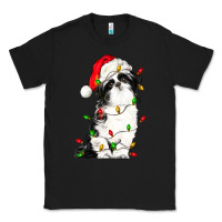 Black christmas shih tzu dog Classic Tee - LillyAllenDesigns
