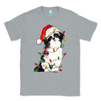 Heather Grey christmas shih tzu dog Classic Tee - LillyAllenDesigns