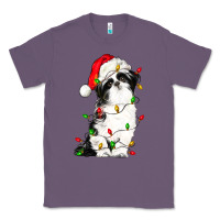 Lavender christmas shih tzu dog Classic Tee - LillyAllenDesigns