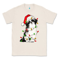 Natural christmas shih tzu dog Classic Tee - LillyAllenDesigns