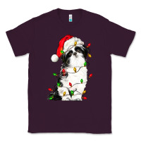 Plum christmas shih tzu dog Classic Tee - LillyAllenDesigns