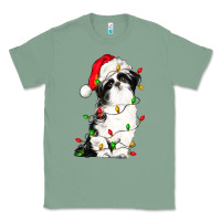 Sage christmas shih tzu dog Classic Tee - LillyAllenDesigns