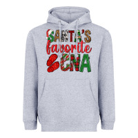 Heather Grey Santa's Favorite Cna Heavyweight Hoodie - BundleAndBundleShop