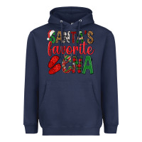 Navy Santa's Favorite Cna Heavyweight Hoodie - BundleAndBundleShop