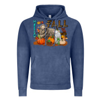 Vintage Denim Hello Fall Merino Wool Sheep Vintage Hoodie - LillyAllenDesigns