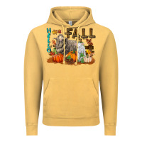 Vintage Mustard Hello Fall Merino Wool Sheep Vintage Hoodie - LillyAllenDesigns