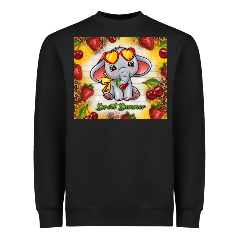 Sweet Summer Cute Elephant Heavyweight Sweatshirt by TumblerDesignByShophia | Teevron