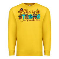 Lemon she is strong Premium Sweatshirt - BundleAndBundleShop