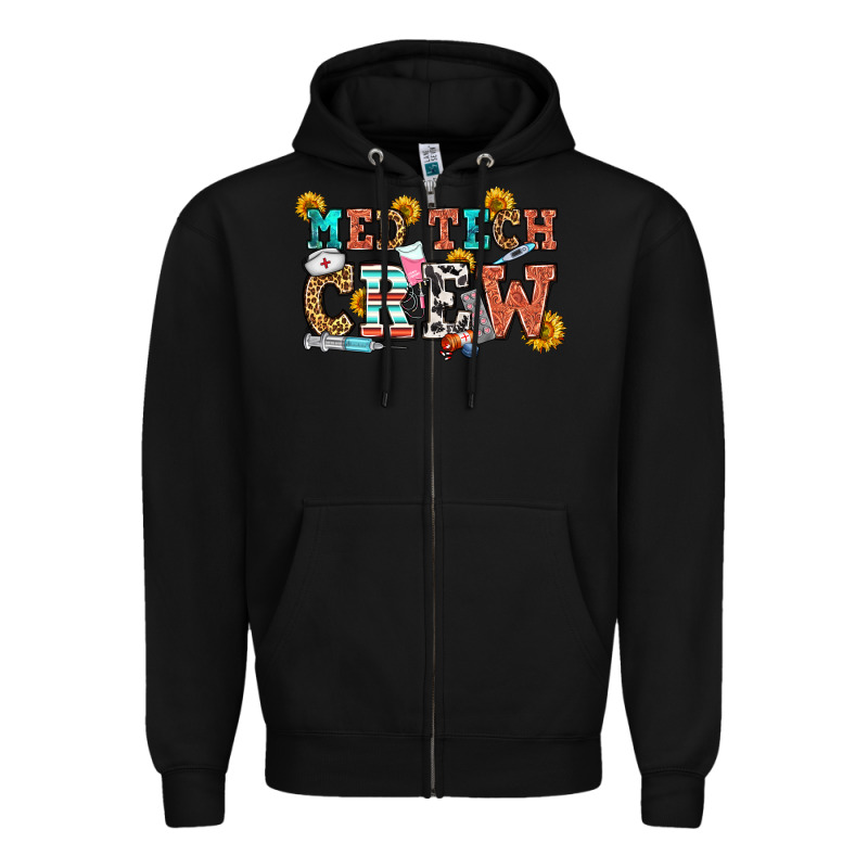 Med Tech Crew Zipper Hoodie by OliviaCreatesArt | Teevron