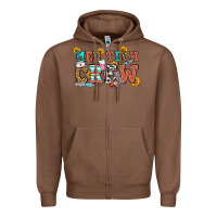 Chestnut med tech crew Zipper Hoodie - OliviaCreatesArt