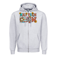 Heather Grey med tech crew Zipper Hoodie - OliviaCreatesArt