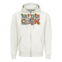 Oatmeal Heather med tech crew Zipper Hoodie - OliviaCreatesArt