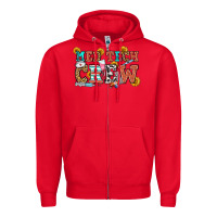 Red med tech crew Zipper Hoodie - OliviaCreatesArt