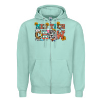 Seafoam med tech crew Zipper Hoodie - OliviaCreatesArt