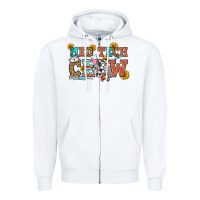 White med tech crew Zipper Hoodie - OliviaCreatesArt