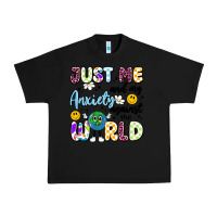 Black just me and my anxiety against the world Urban Heavy Tee - Artiststas