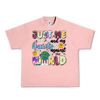 Salmon just me and my anxiety against the world Urban Heavy Tee - Artiststas