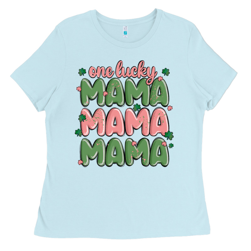 One Lucky Mama Ladies Tee by MaliasSmallBusiness | Teevron