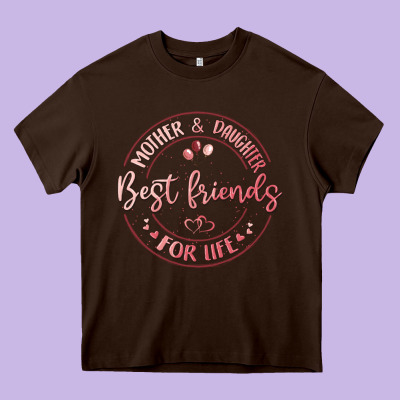 Mother And Daughter Best Friends For Life Heavy Core Tee Designed By Maliassmallbusiness