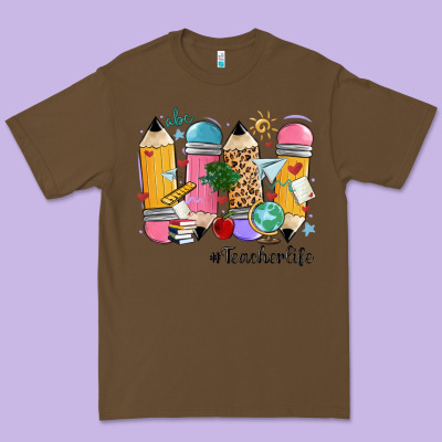 Teacher Life Pencils Premium Tee Designed By Maliassmallbusiness