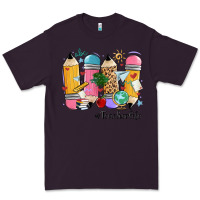 Plum teacher life pencils Premium Tee - MaliasSmallBusiness