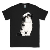 Black shih tzu dog Classic Tee - LillyAllenDesigns