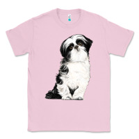 Bubblegum Pink shih tzu dog Classic Tee - LillyAllenDesigns