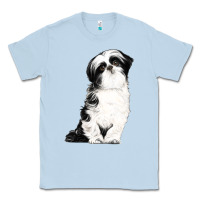 Dusty Blue shih tzu dog Classic Tee - LillyAllenDesigns