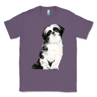 Lavender shih tzu dog Classic Tee - LillyAllenDesigns