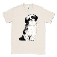 Natural shih tzu dog Classic Tee - LillyAllenDesigns