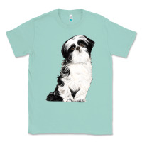 Seafoam shih tzu dog Classic Tee - LillyAllenDesigns