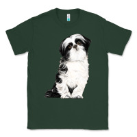 Sports Green shih tzu dog Classic Tee - LillyAllenDesigns
