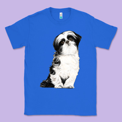 Shih Tzu Dog Classic Tee Designed By Lillyallendesigns