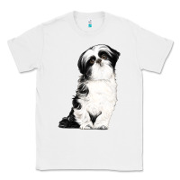 White shih tzu dog Classic Tee - LillyAllenDesigns