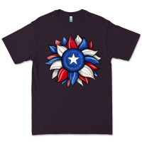 Plum sunflower texas flag 2 Premium Tee - JahusDesignShop