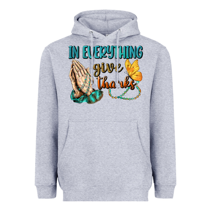İn Everything Give Thanks Heavyweight Hoodie by BundleAndBundleShop | Teevron