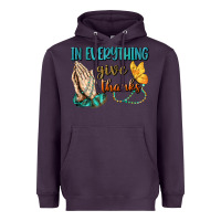 Plum İn Everything Give Thanks Heavyweight Hoodie - BundleAndBundleShop