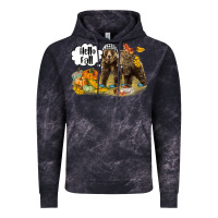 Cloud Black Hello Fall Brown Bear Vintage Hoodie - LillyAllenDesigns
