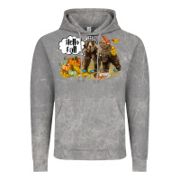 Cloud Rock Hello Fall Brown Bear Vintage Hoodie - LillyAllenDesigns