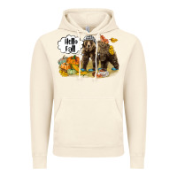 Vintage Artic Hello Fall Brown Bear Vintage Hoodie - LillyAllenDesigns