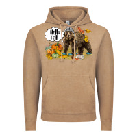 Vintage Coffee Hello Fall Brown Bear Vintage Hoodie - LillyAllenDesigns