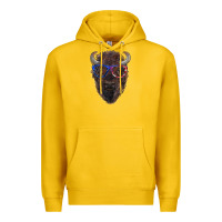 Lemon bison with american flag glasses Premium Hoodie - RanaPortraitStore