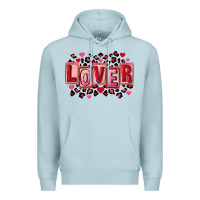 Blue Mist Valentine's Day lover Premium Hoodie - FaDigitalArtStudio